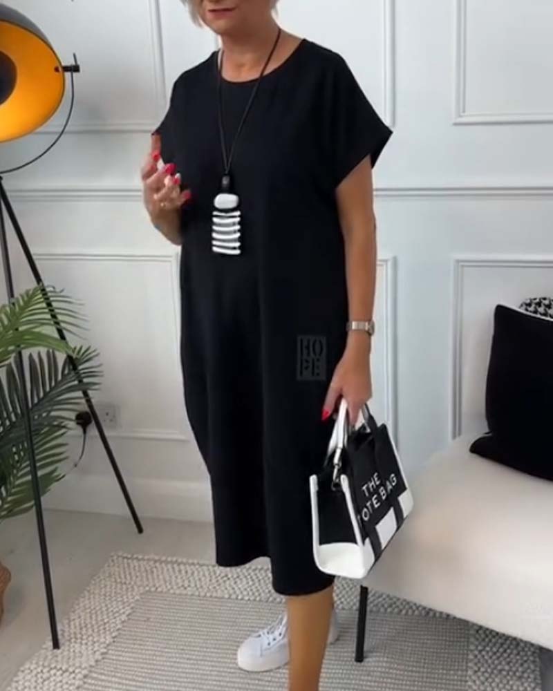 Roberta | Summer Dress with Round Neckline