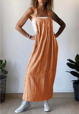 MARIELE I STRIPED MAXI DRESS