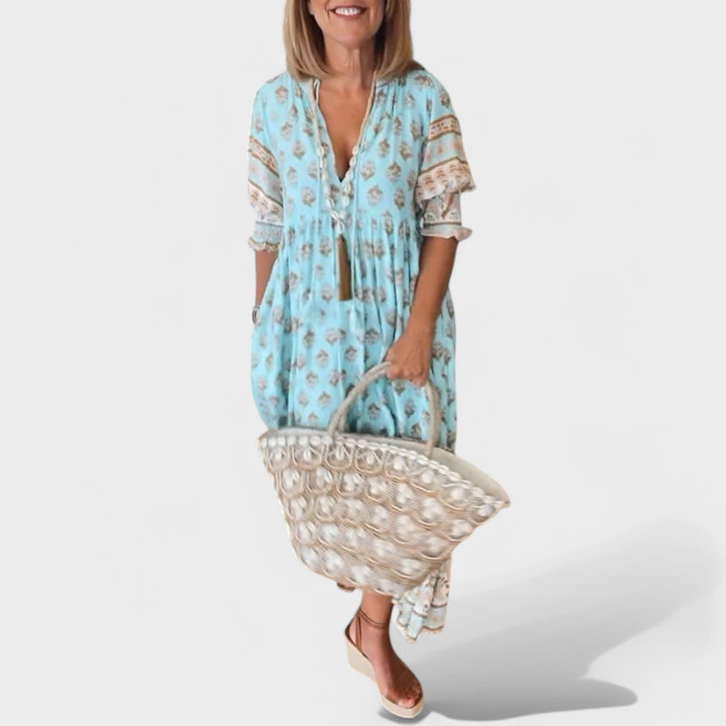 Marlena | Dress with V-Neck and A-Line Silhouette