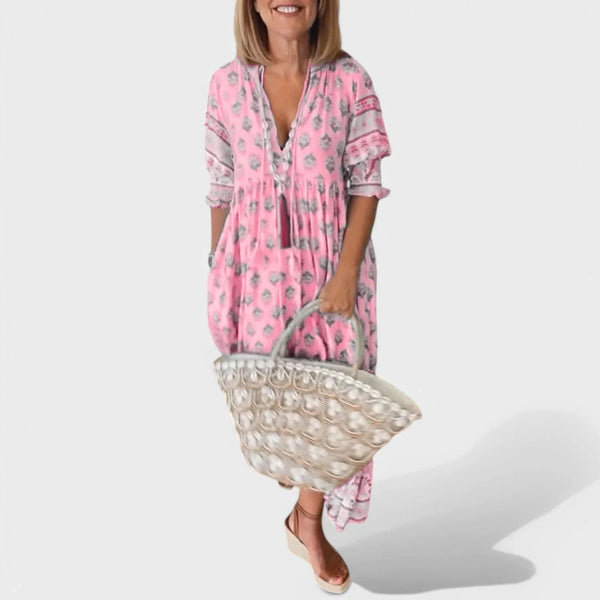 Marlena | Dress with V-Neck and A-Line Silhouette