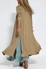 Carmela | Elegant Long Dress with Cardigan