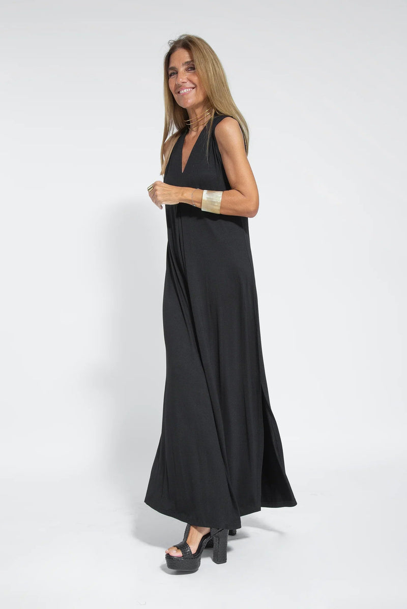 Carmela | Elegant Long Dress with Cardigan