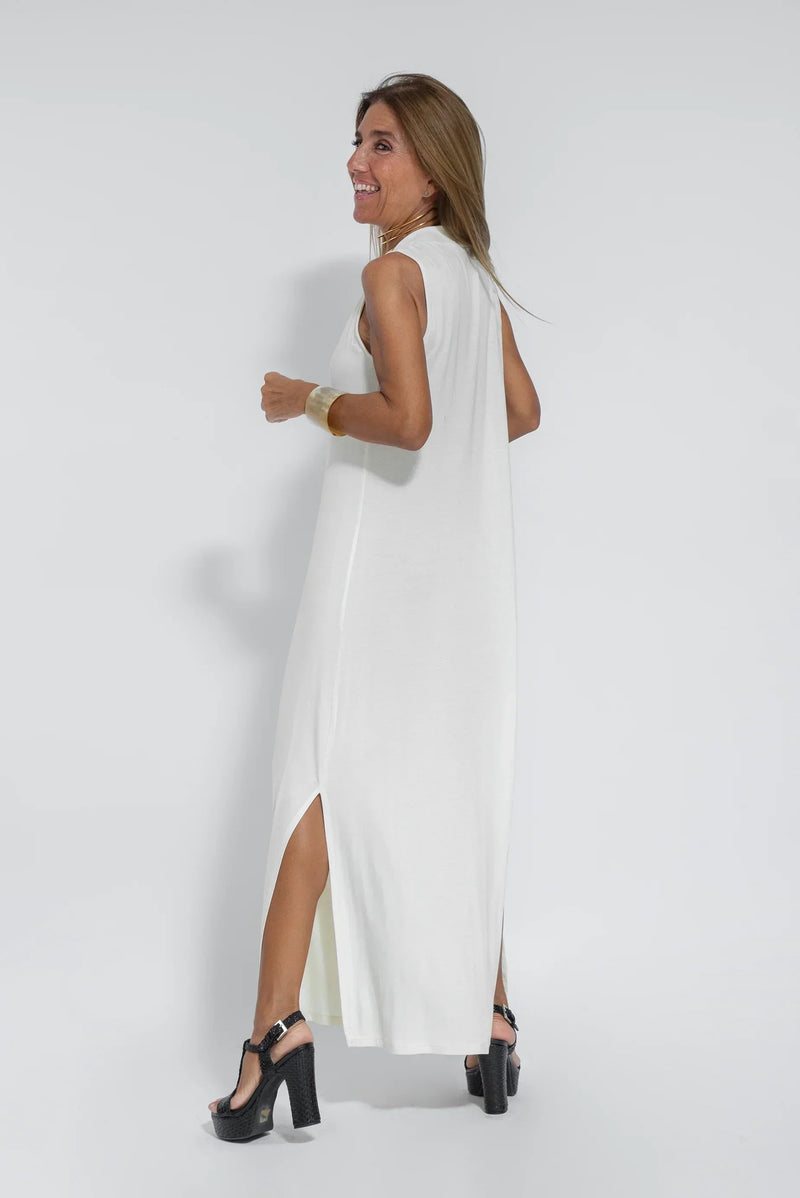 Carmela | Elegant Long Dress with Cardigan
