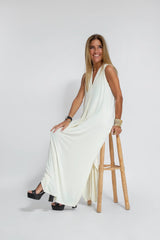Carmela | Elegant Long Dress with Cardigan