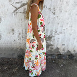 YLVA MAXI DRESS WITH V-NECK