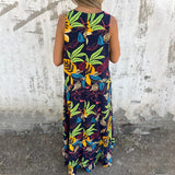 YLVA MAXI DRESS WITH V-NECK