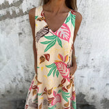 YLVA MAXI DRESS WITH V-NECK