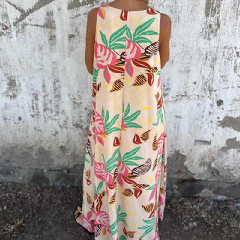YLVA MAXI DRESS WITH V-NECK
