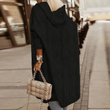Jelone - Extended Length Hooded Cardigan